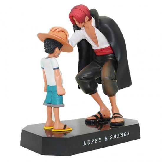 Figurine One Piece Luffy et Shanks : La Promesse